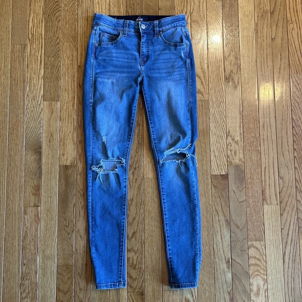 LulaRoe Womens Skinny Fit‎ Jeans Stretchy Waist Blue Size 24